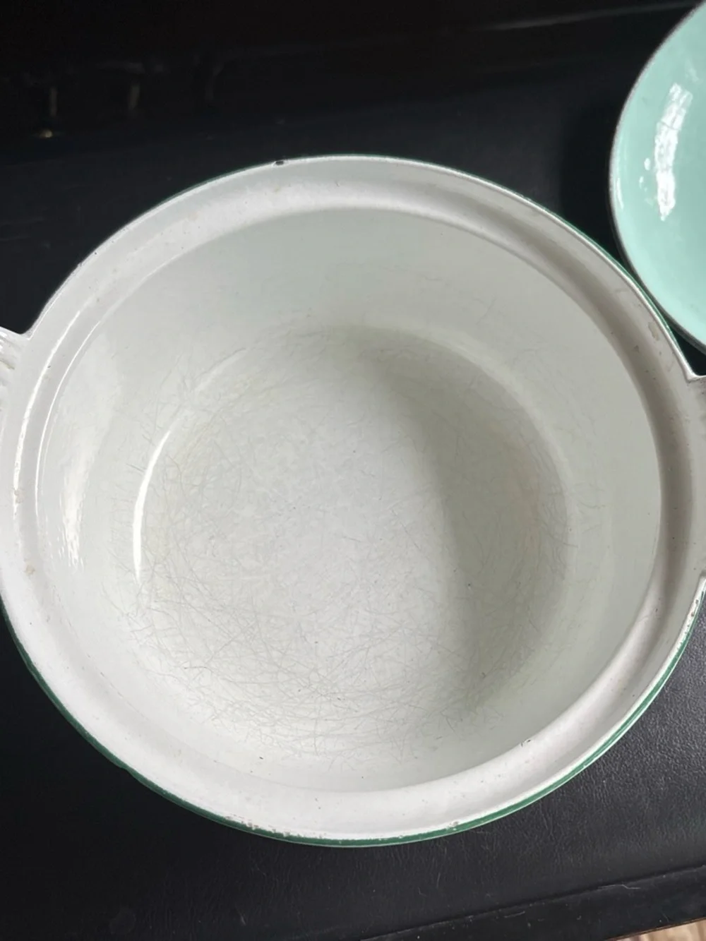 Dru Holland vintage Mint Green Tulip Floral Covered Casserole Dish
